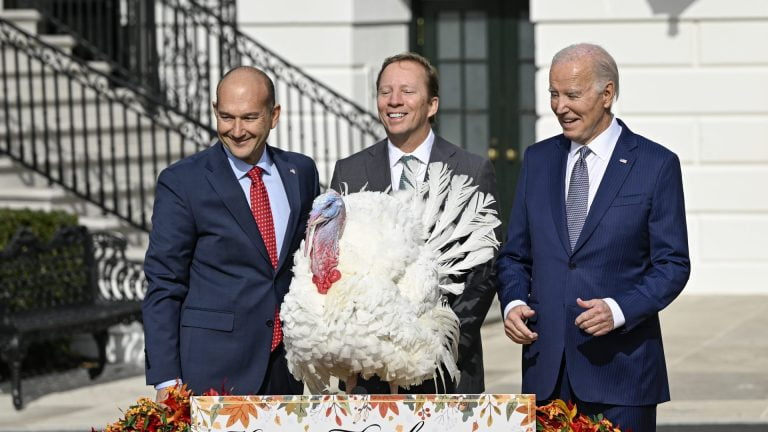 President Biden Pardons National Thanksgiving Turkeys On His 81st Birthday