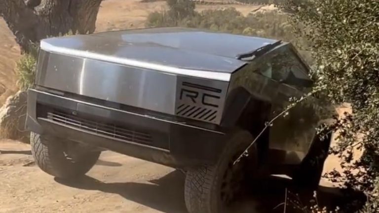 New Tesla Cybertruck off-boulevard video unearths sketchy ascent up Hollister Hill Stair Step climb