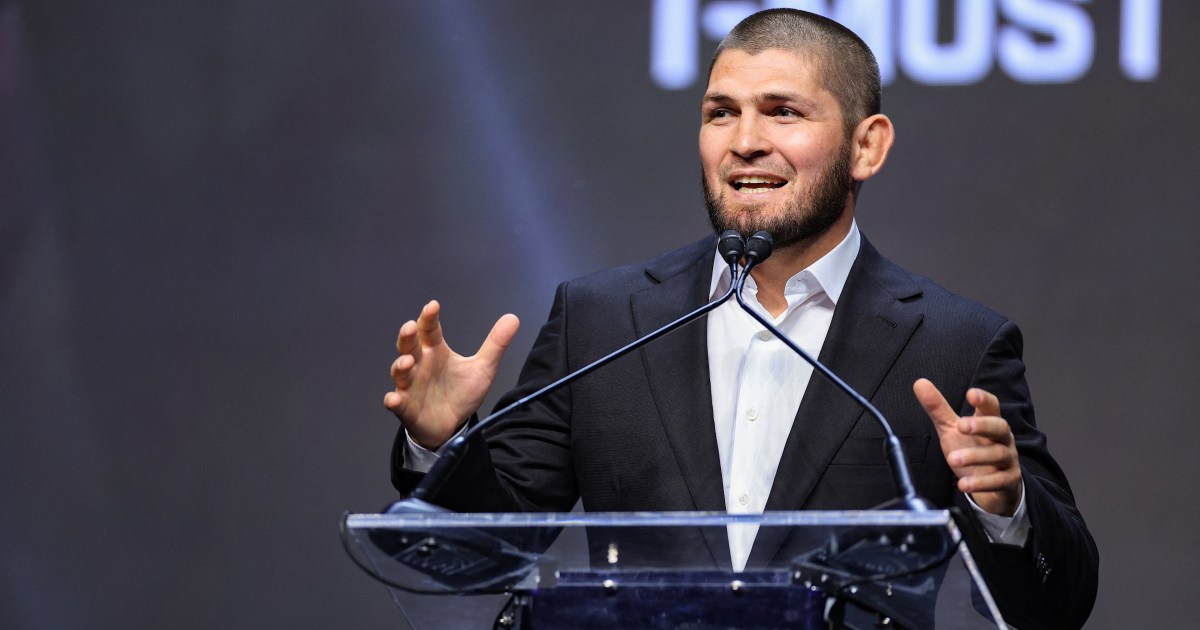 UFC champion Khabib Nurmagomedov faraway from Alaska Airways flight